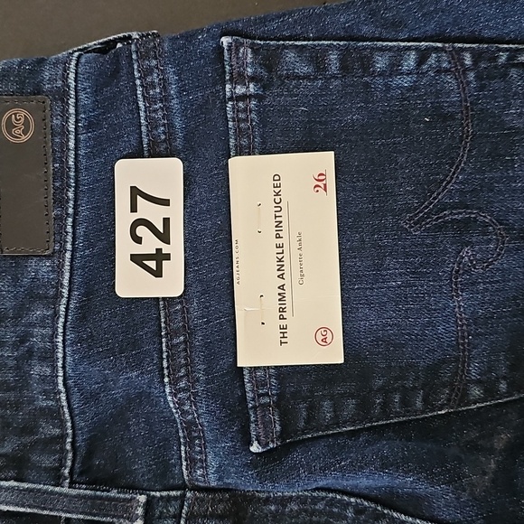 Adriano Goldschmied Prima Ankle Pintucked Indigo Pursuit Jeans Size 26 - Picture 11 of 11